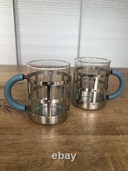 6x Mugs with 3-cup Cafetiere by Michael Graves (Memphis Milano) for Alessi
