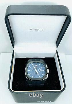 Breil Milano Mens BW0414 Eros Chronograph Black Leather Stainless Steel Watch