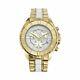 Cerruti 1881 Milano Stainless Steel Gold Tone Mens Wrist Watch White Face