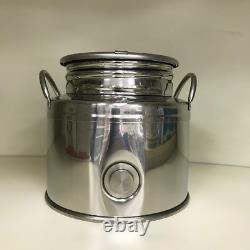 Container for Oil And Wine Milano lt2 Stainless Steel Base 1/2' Barrels Drums