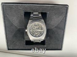 D1 Milano Automatic Steel Skeleton Watch Box (Good condition)