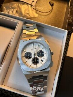 D1 Milano CHBJ05 Men's Panda Chronograph Stainless Steel White Dial Watch