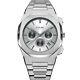 D1 Milano Chronograph Quartz Silver Soleil Dial Men's Watch Chbj03