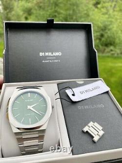 D1 Milano Green Dial Diver Homage Watch 40.5mm Ultra-Thin MINT Full Set