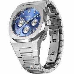 D1 Milano Men's watch chronograph Ionic blue dial sapphire crystal Italian