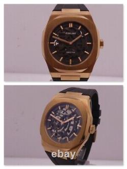 D1 Milano Skeleton D1-skrj03 18 Kt Rose G. F. Top Condition + Box Automatic Watch