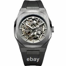 D1 Milano Skeleton Gunmetal Black stainless steel 41,5mm Automatic Men's watch