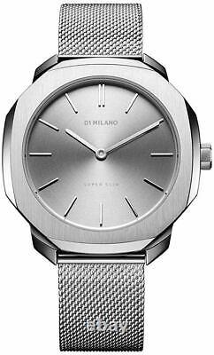 D1 Milano Women's SSML01 Super Slim Silver Dial Stainless Steel Watch