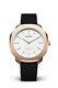 D1 Milano Womens Sspl04 Super Slim White Dial Stainless Steel Gold Plated Watch