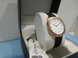 D1 Milano Womens SSPL04 Super Slim White Dial Stainless Steel Gold Plated Watch