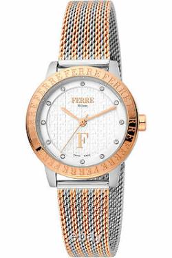 FERRE Milano FM1L174M0091 silver rose gold Stainless Steel Women's Watch NEW