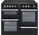 Flavel Milano 100 Mln10crk Electric Range Cooker Black & Chrome New