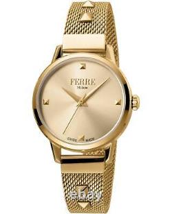 Ferre Milano Rose Gold Stainless Steel Analog Watch Watches Yellow -Size