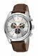 Ferre Milano Women's Fm1g129l0011 Chrono Silver Dial Brown Leather Date Watch