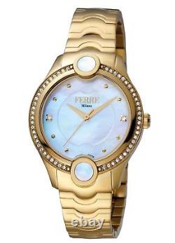 Ferre Milano Women's FM1L082M0021 Gold IP Stainless Steel Wristwatch