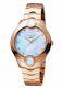 Ferre Milano Women's Fm1l083m0051 Mop Dial Rose-gold Ip Steel Wristwatch