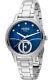 Ferre Milano Women's Stainless Steel Lady Watch With Blue Dial In Silver Grey