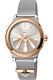 Ferre Milano Women's Stainless Steel Quartz Watch With Rose Gold Tone In Silver