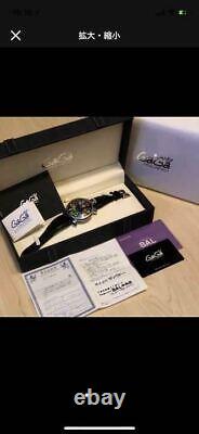 GAGA MILANO 5010.02S-BLK Manuale 48mm Dial Calf Stainless Steel Adult Watch