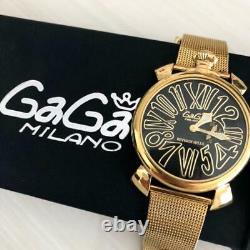 GAGA MILANO World Limited 250 Beverly Hills 227/250 Yellow Gold Watch