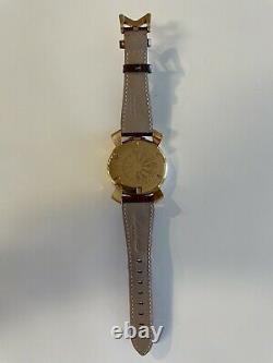 GaGa MILANO 5081.2 Pink Gold 46mm Analog Men's Watch with Leather / Metal Band