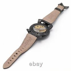 GaGa MILANO Manuale 48MM Manual 5012.3 Black Multicolor Stainless Men's Watch