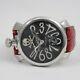 Gaga Milano Manuale 48mm Art Collection 5010. Art. 02s Skull Black Dial Leather