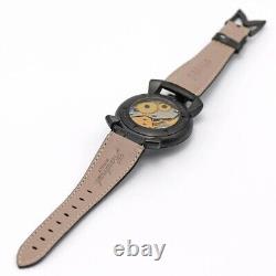 GaGa MILANO Manuale 48mm Manual Winding 5012.06S Black PVD 48mm SS Men's Watch