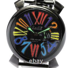 GaGa MILANO Manuale Slim 46 5082.1 black Dial Quartz Men's Watch 563429