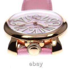 GaGa MILANO Manuale48 5011.02S Small seconds pink Dial Hand Winding Watch
