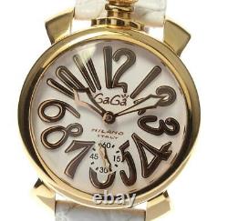 GaGa MILANO Manuale48 5011.08S White Dial Hand Winding Men's Watch(a) 538573