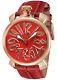 Gaga Milano Watch Diving 48mm Red Dial Stainless Steel (bkpvd) 5011.13s-red New