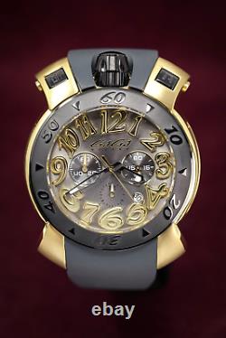 GaGà Milano Chrono Men's Quartz Watch 48 Gold PVD