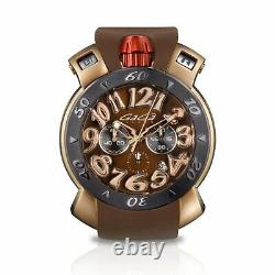 GaGà Milano Chrono Men's Quartz Watch 48 Rose Gold PVD
