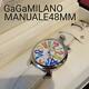Gaga Milano Manuale 48mm Watch Used Manual Winding Watch White With Box
