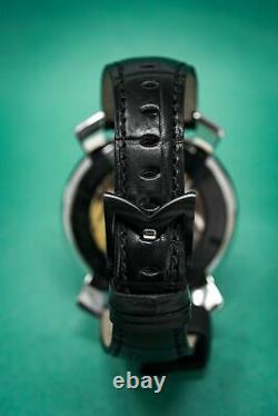 GaGà Milano Manuale Unisex Mechanical Watch 48MM Black Carbon