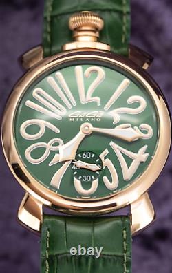 GaGà Milano Manuale Unisex Mechanical Watch 48MM Green