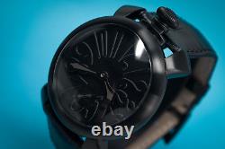 GaGà Milano Manuale Unisex Mechanical Watch 48MM Triple Black
