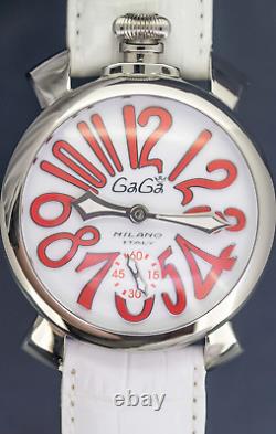 GaGà Milano Manuale Unisex Mechanical Watch 48MM White