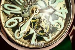 GaGà Milano Skeleton Unisex Mechanical Watch 48MM Rose Gold Green