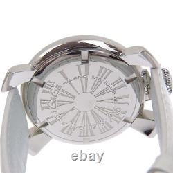 Gaga Milano 5020 Manuale 40 Watches White/Silver grayDial Stainless Steel