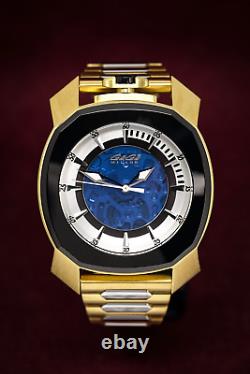 Gaga Milano Frame One Unisex Automatic Watch Skeleton Gold