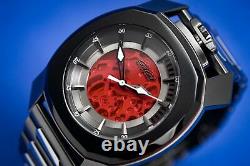 Gaga Milano Frame One Unisex Automatic Watch Skeleton Red