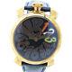 Gaga Milano Limited Edition Manuale 40 Watches Gold/black Stainless Steel/