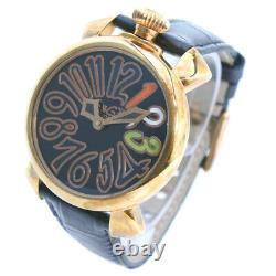 Gaga Milano Limited Edition Manuale 40 Watches gold/black Stainless Steel/