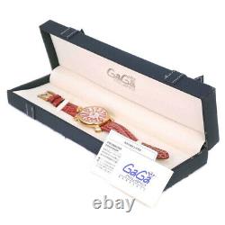 Gaga Milano Manuale 40 Watches Red Stainless Steel/leather Women White she