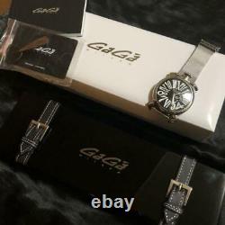 Gaga Milano Manuale 46 Stainless Steel Men's Analog Wristwatch with Box