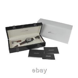Gaga Milano Manuale 48 Watch 5012.04S Stainless Steel Leather Black