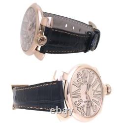 Gaga Milano Manuale Slim 46mm 5085.02 Stainless Steel Bronze Quartz Men's Watch