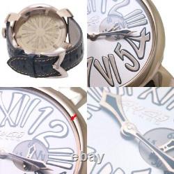 Gaga Milano Manuale Slim 46mm 5085.02 Stainless Steel Bronze Quartz Men's Watch